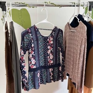 Abercrombie patterned blouse